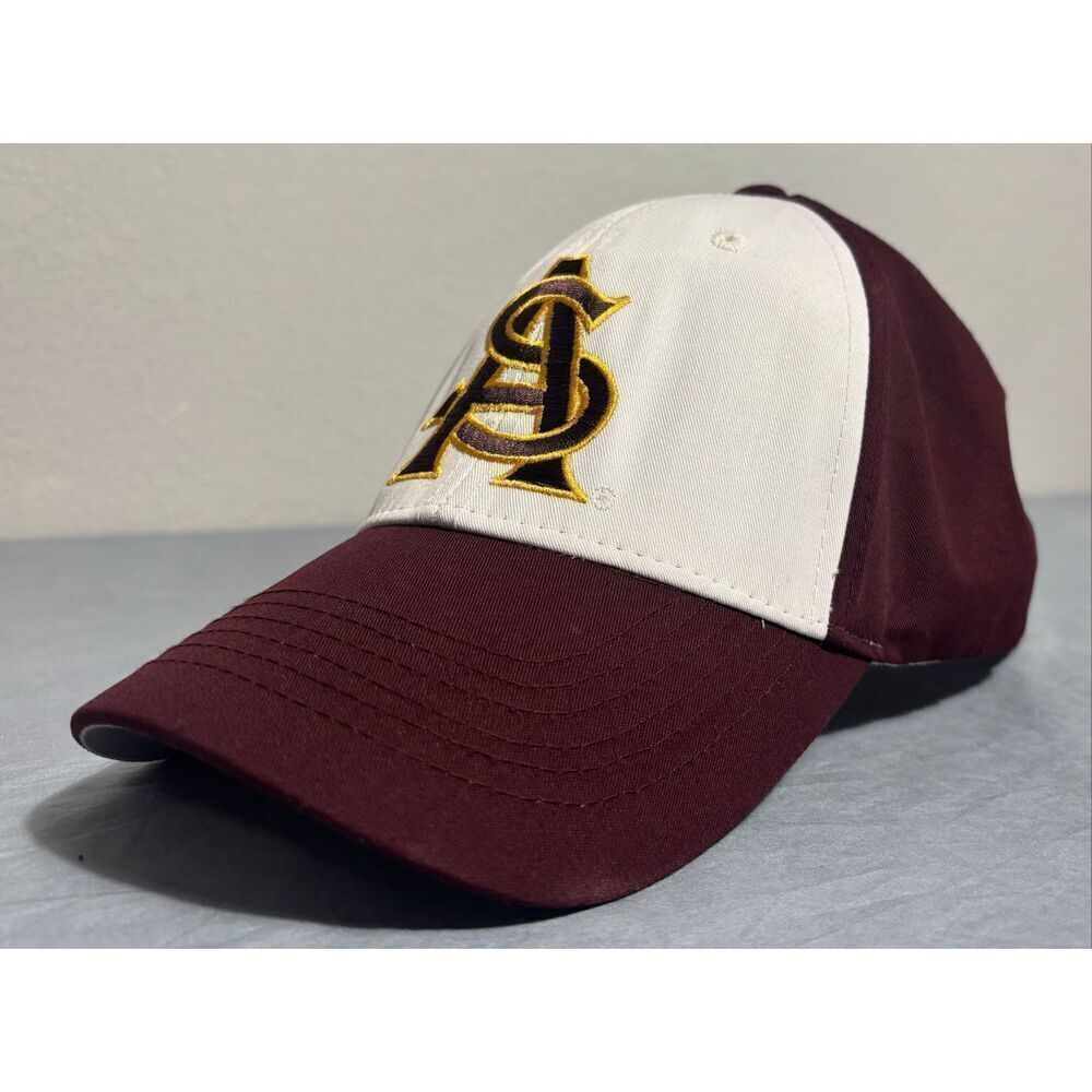 Arizona State Sun Devils NCAA Red and White Adjustable Hat Mens
